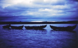 Kaija Poijula - Boats (blue), performance (1997)